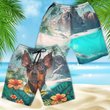 Pinscher - 3D Men's Beach Short