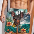 Pinscher - 3D Men's Beach Short