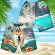 Shiba Inu - 3D Men's Beach Short