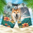 Shiba Inu - 3D Men's Beach Short