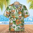 Akita Inu - Tropical Pattern Hawaiian Shirt