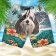 Tibetan Terrier - 3D Men's Beach Short