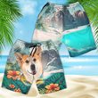 Pembroke Welsh Corgi - 3D Men's Beach Short
