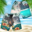Manchester Terrier - 3D Men's Beach Short
