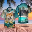 Akita Inu - 3D Tropical Hawaiian Shirt