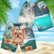 Yorkie Pom - 3D Men's Beach Short
