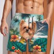 Yorkie Pom - 3D Men's Beach Short