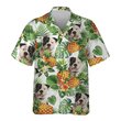 Amerian Bulldog - Tropical Pattern Hawaiian Shirt