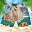 Afghan Hound - 3D Men's Beach Short