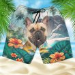 French Bulldog - 3D Men's Beach Short