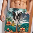 Boston Terrier - 3D Men's Beach Short