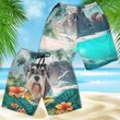 Miniature Schnauzer - 3D Men's Beach Short