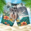 Miniature Schnauzer - 3D Men's Beach Short