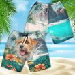 Jack Russell Terrier - 3D Men's Beach Short