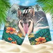Swedish Vallhund - 3D Men's Beach Short