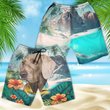 Weimaraner - 3D Men's Beach Short