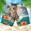 Weimaraner - 3D Men's Beach Short