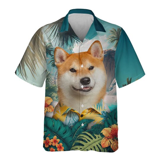Akita Inu - 3D Tropical Hawaiian Shirt