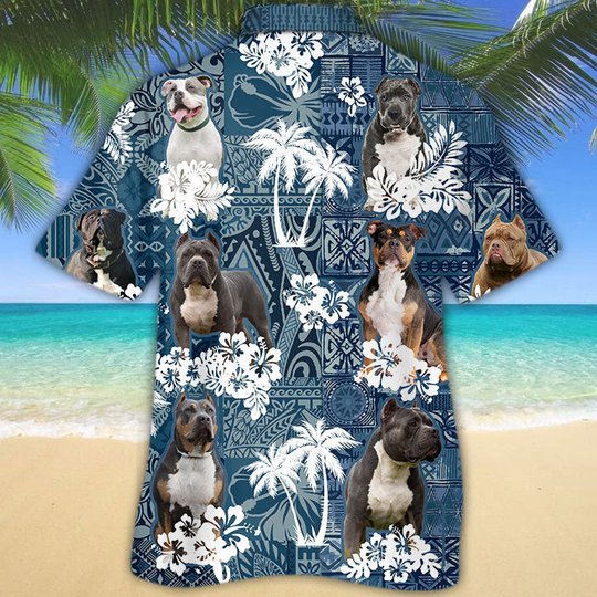 American Bully Dog 2 Hawaiian Shirt TD01