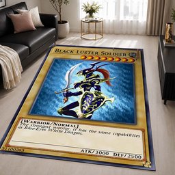 Tournament Black Luster Soldier Area Rug - Yu-Gi-Oh Floor Mat