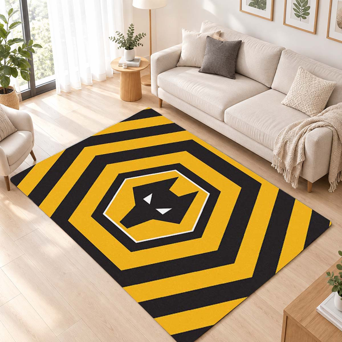 Wolverhampton Wanderers Football Club 03 Area Rug - Wolverhampton Wanderers Floor Mat