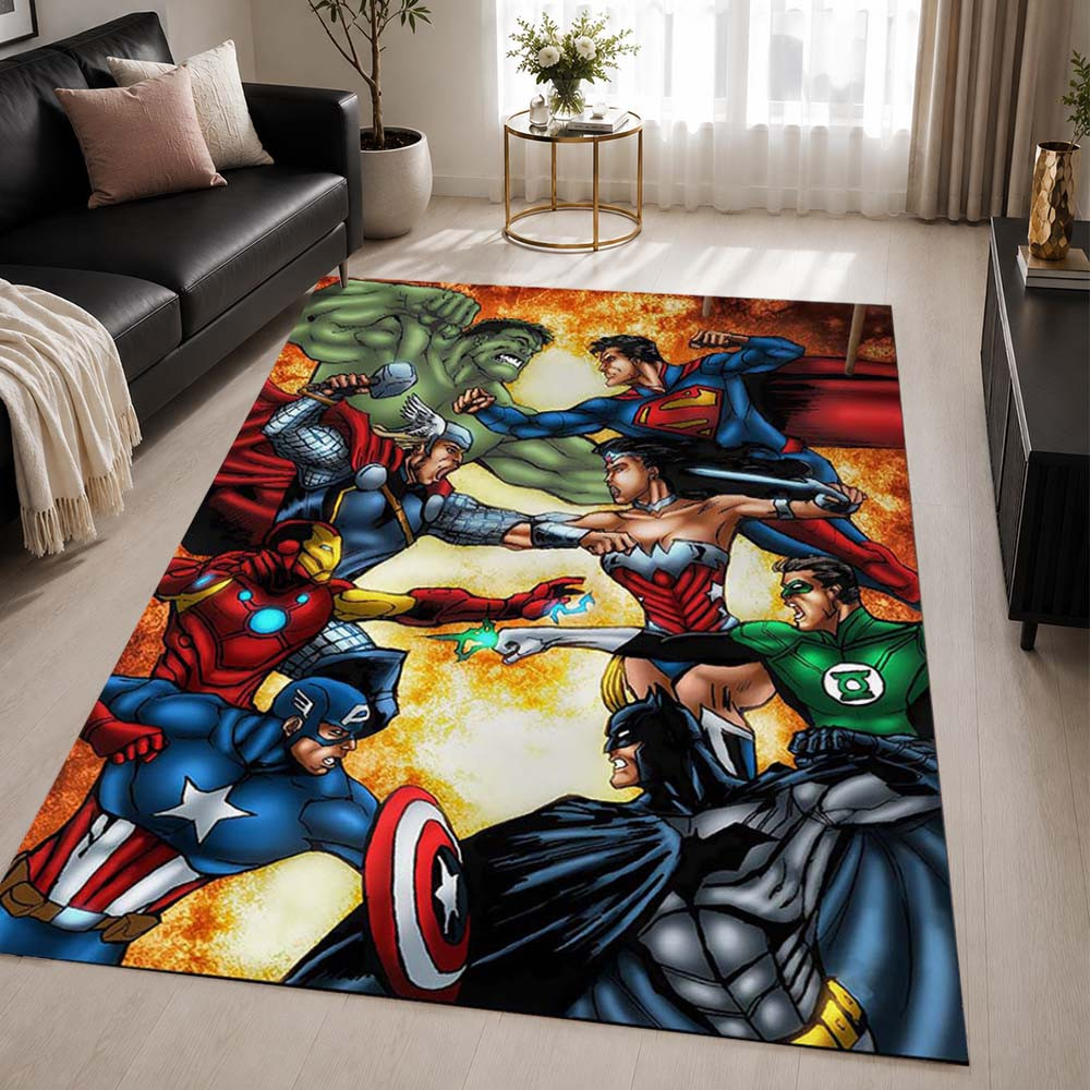 Marvel and DC Comics Rug - Marvel Carpet