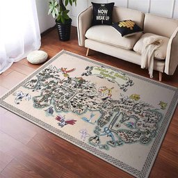 Kanto and johto regions map pokemon Rug 3