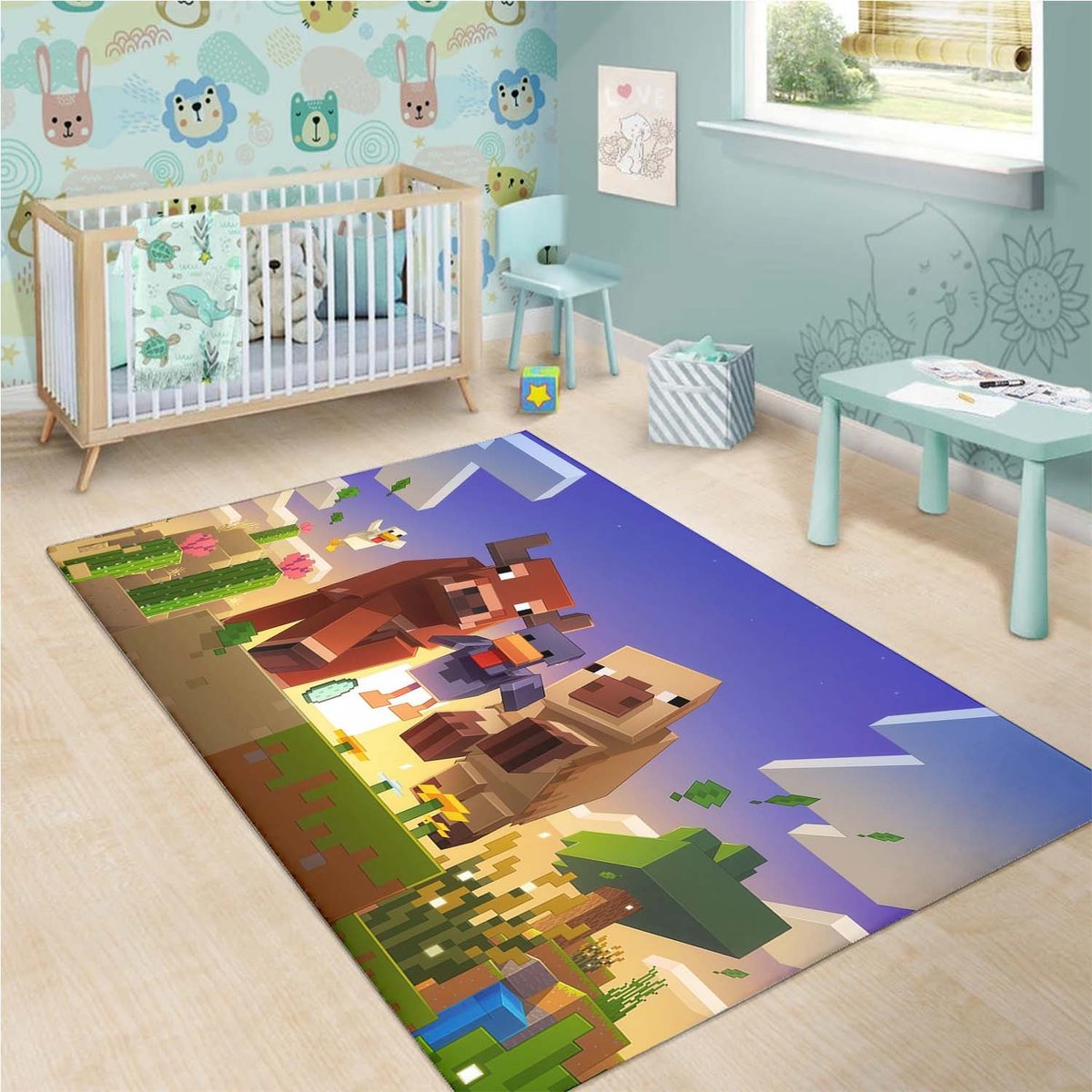 Minecraft 2025 Games 5K Rug