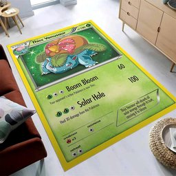 Venusaur Solar Beam Pokemon Rug 3