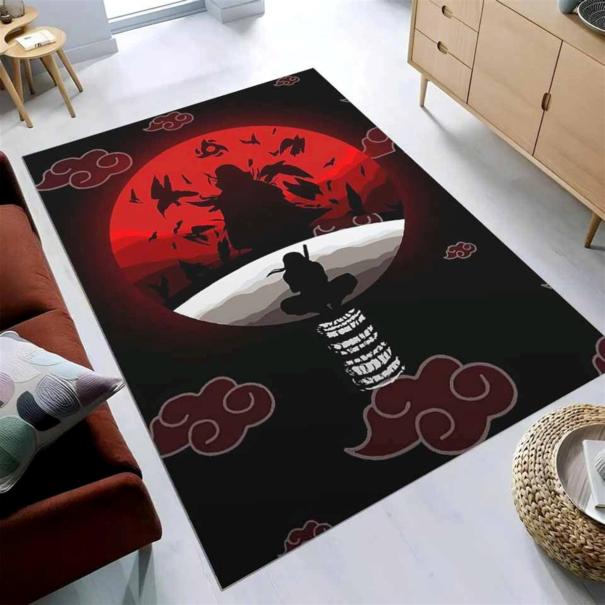 Naruto Anime Manga Itachi Akatsuki Anime Bloodmoon Rug