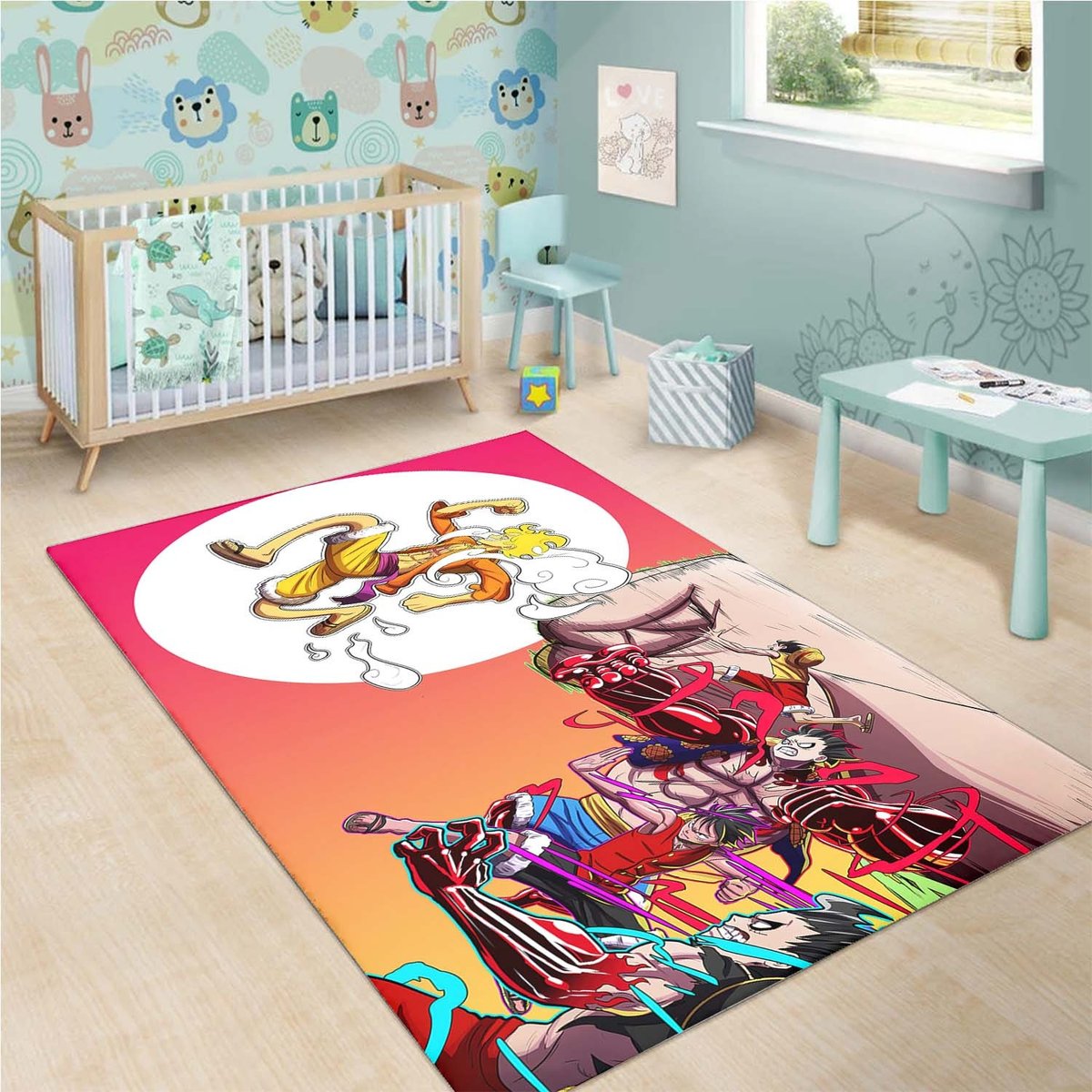 Sun God Nika Luffy Rug