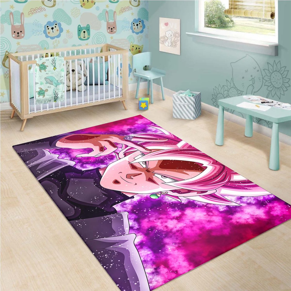 Super Saiyan Pink Rug