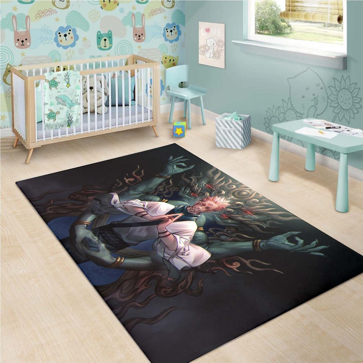Sukuna 5K Jujutsu Kaisen Rug