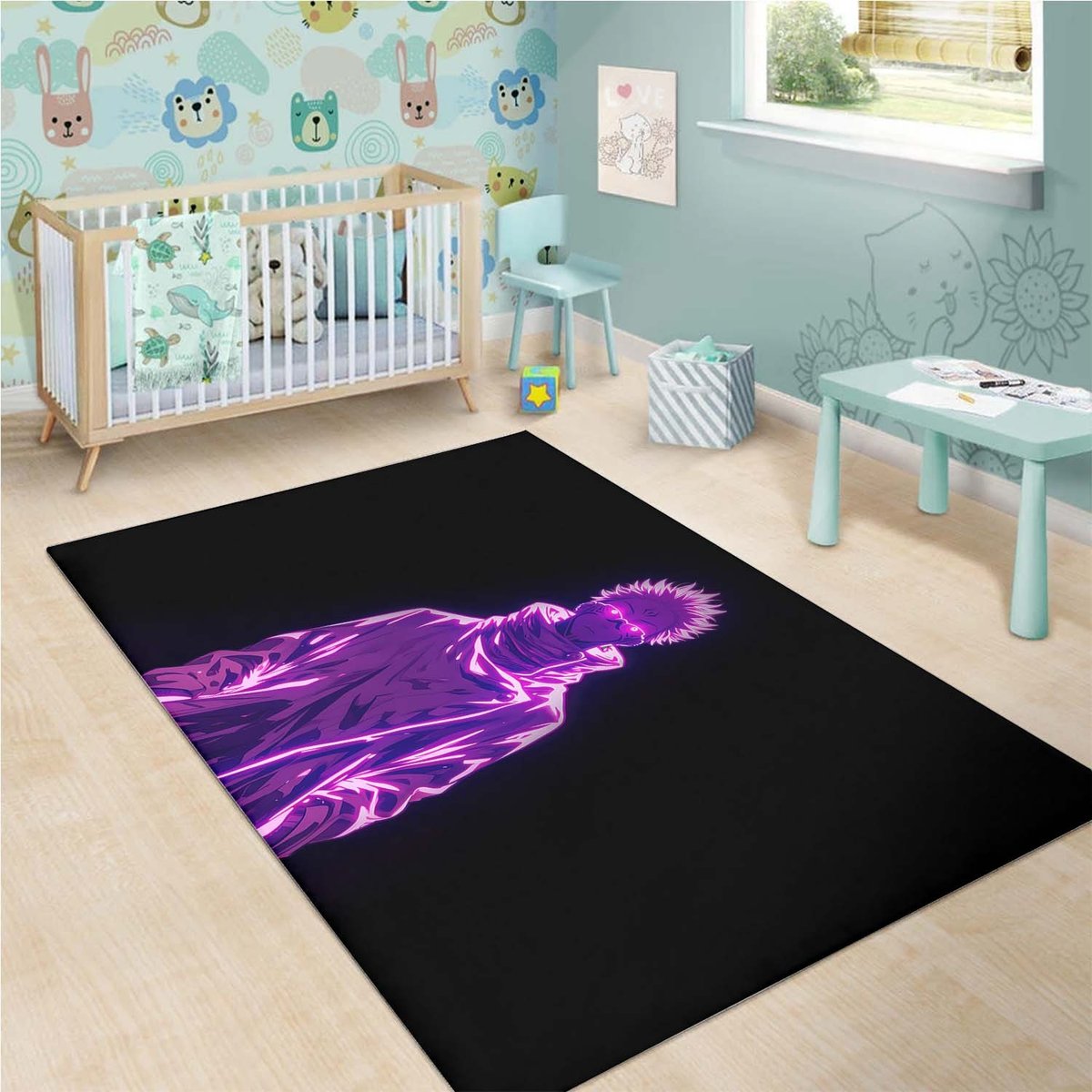 Sukuna Purple Rug