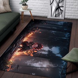 Tanjiro Kamado Cute Anime Rug 2