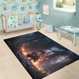 Tanjiro Kamado Cute Anime Rug