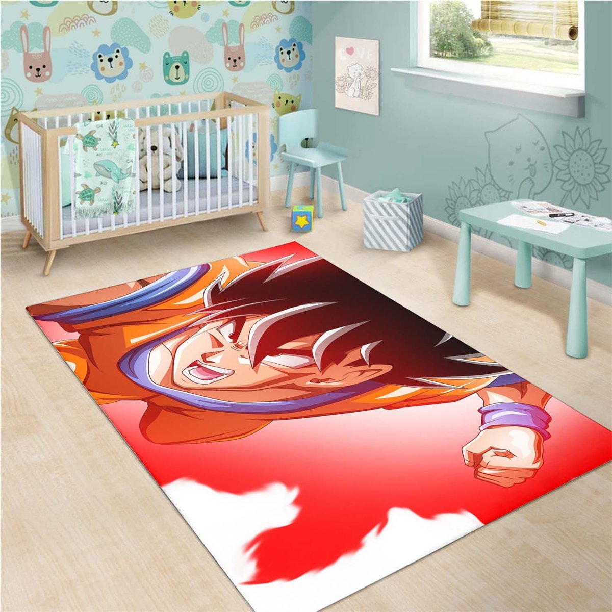 Son Goku Action Rug