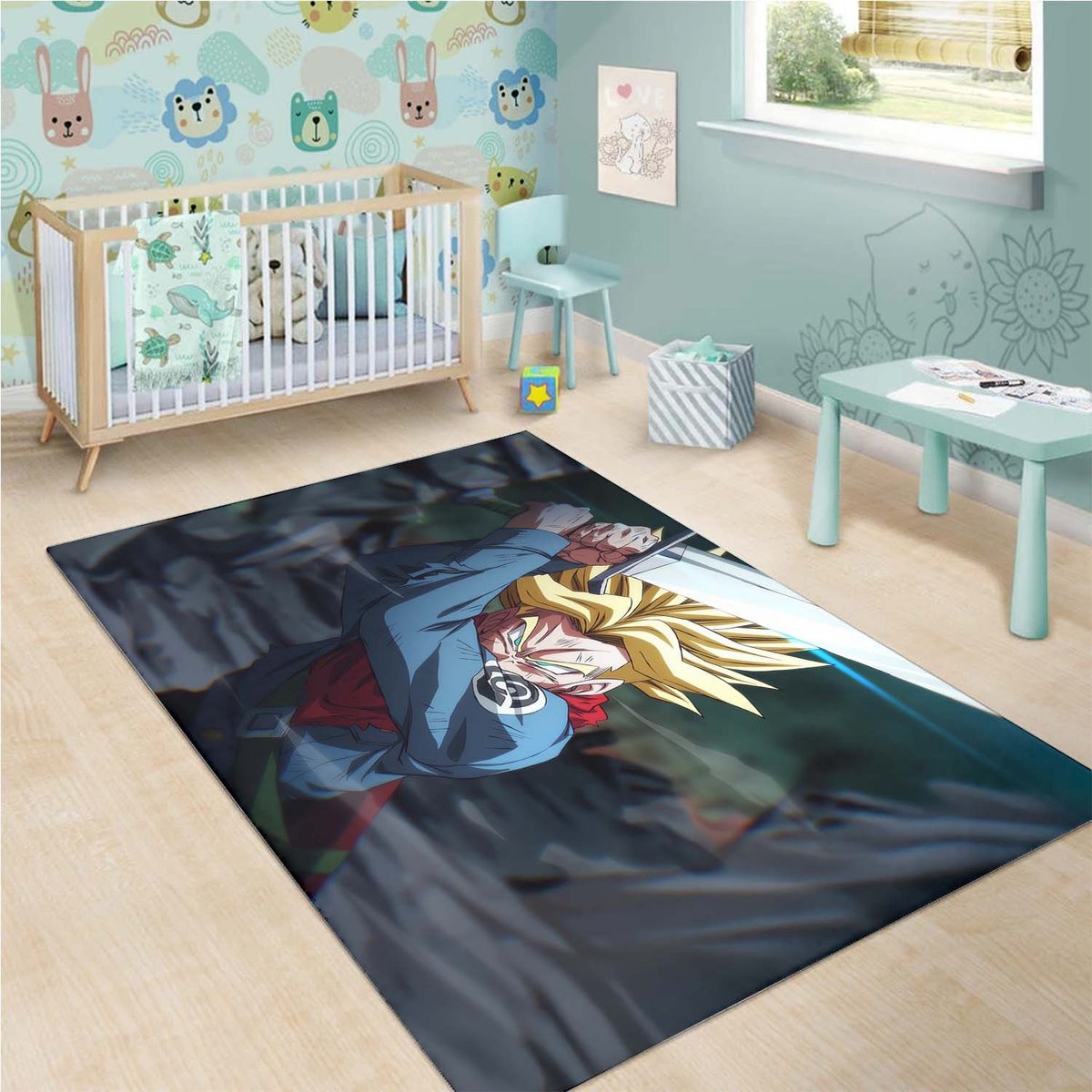 Trunks Sword Dragon Rug