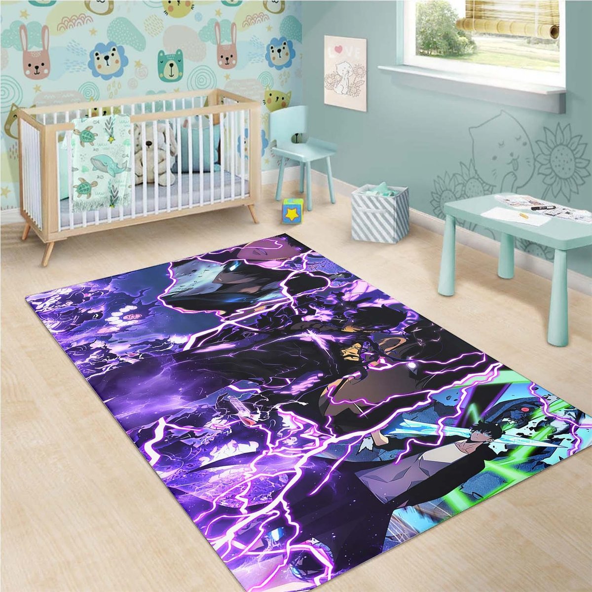 Sung Jinwoo Neon Rug