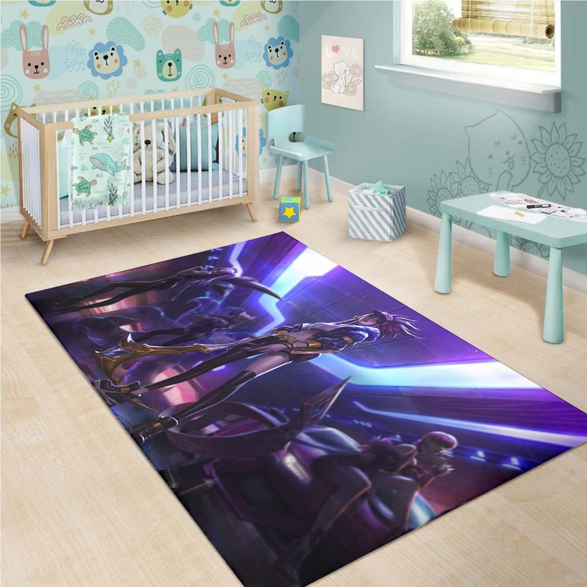 Kda Akali Ahri 1 Rug