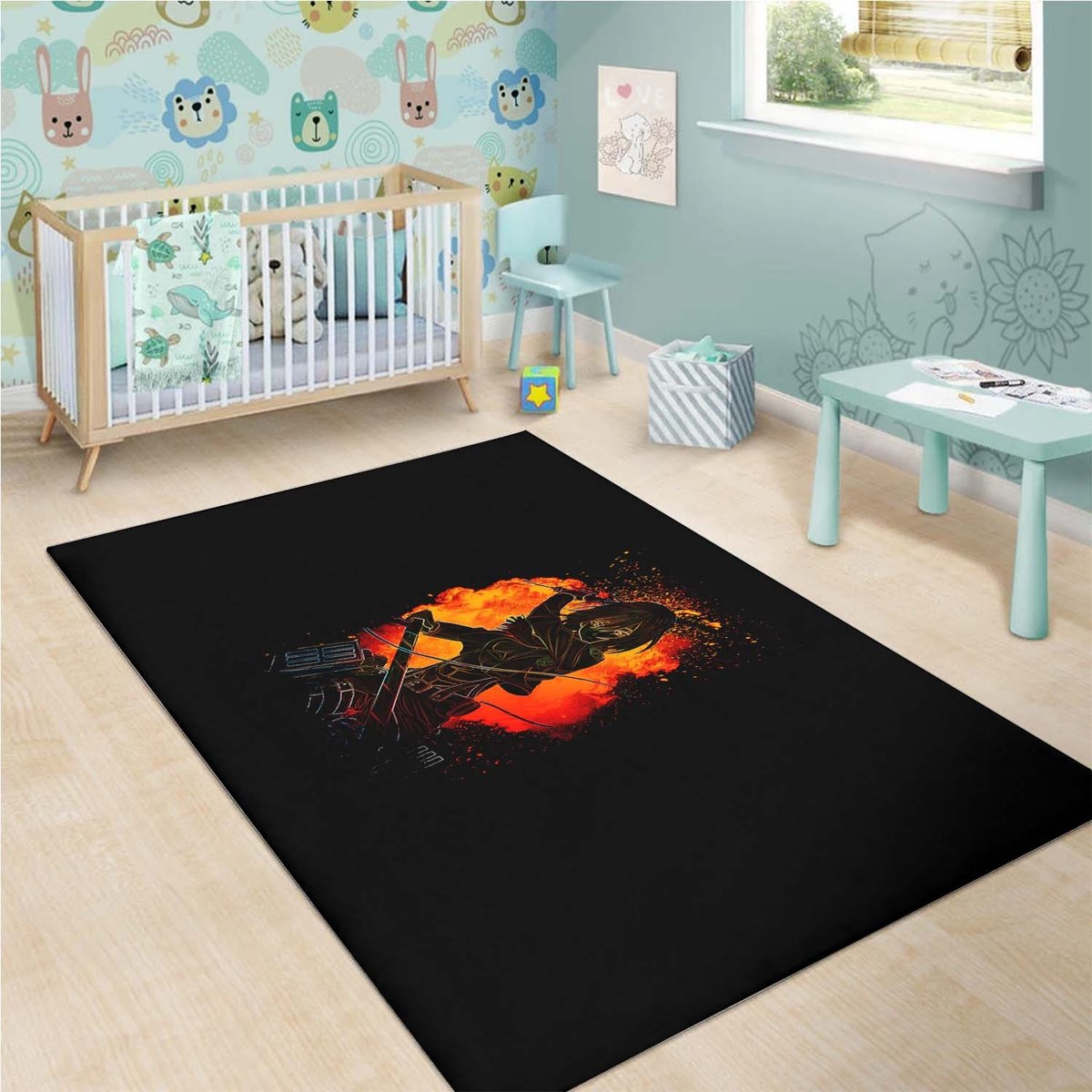 Mikasa Ackerman 2 Rug