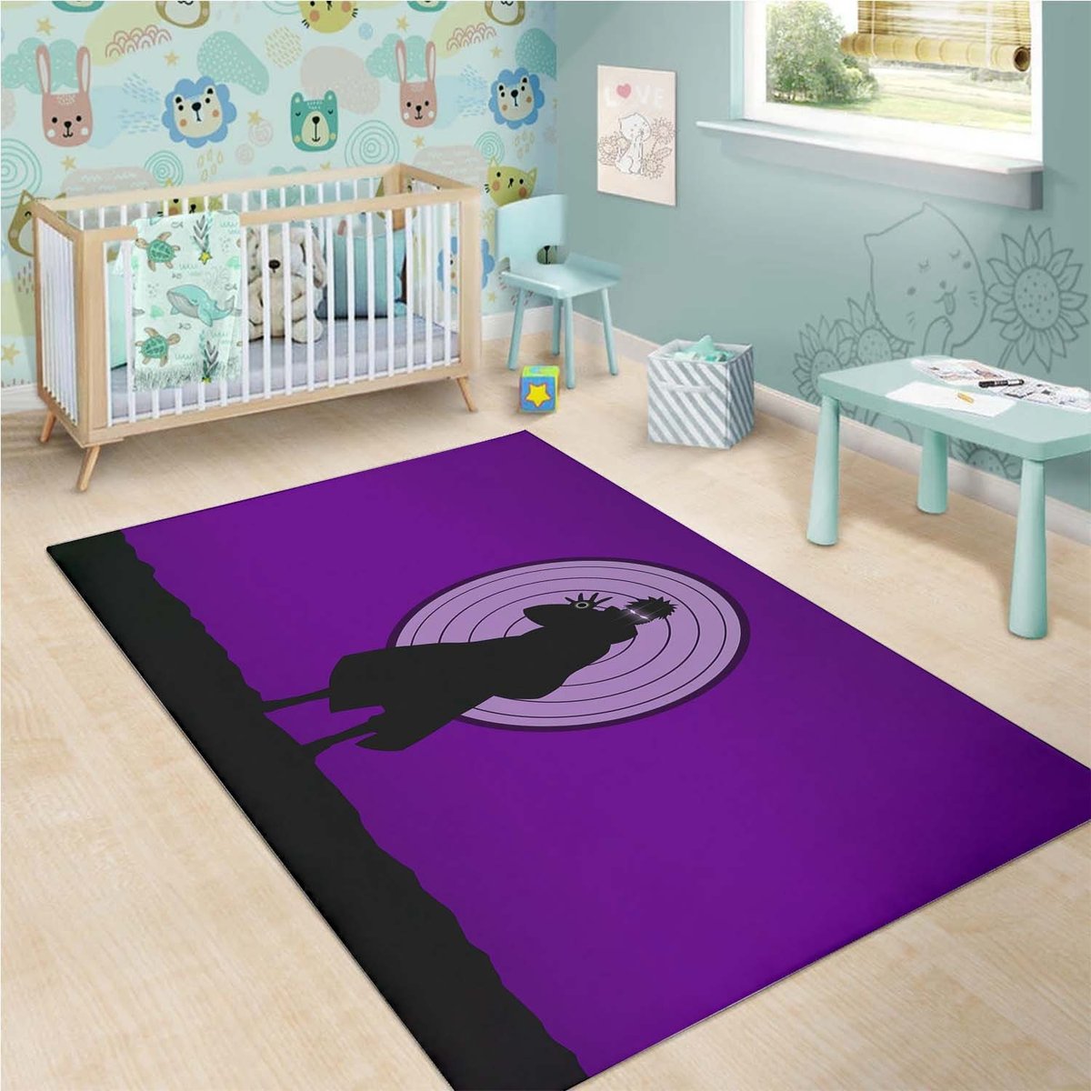 Pain Naruto Indigo Rug