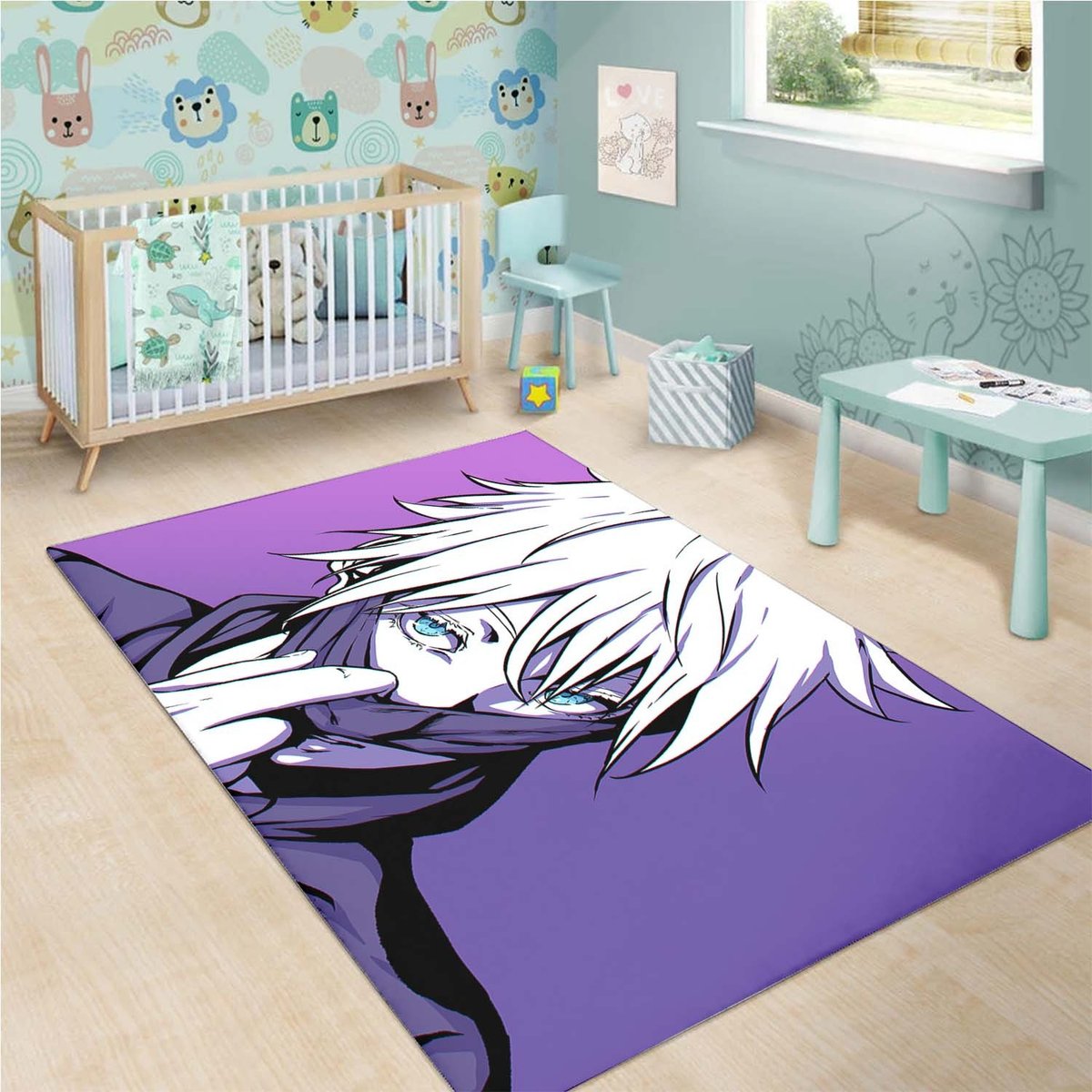 Satoru Gojo Purple Rug