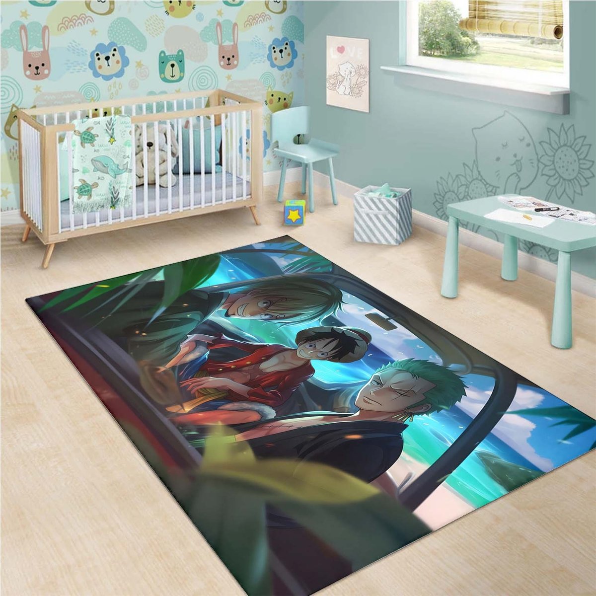 One Piece Straw Hat Rug