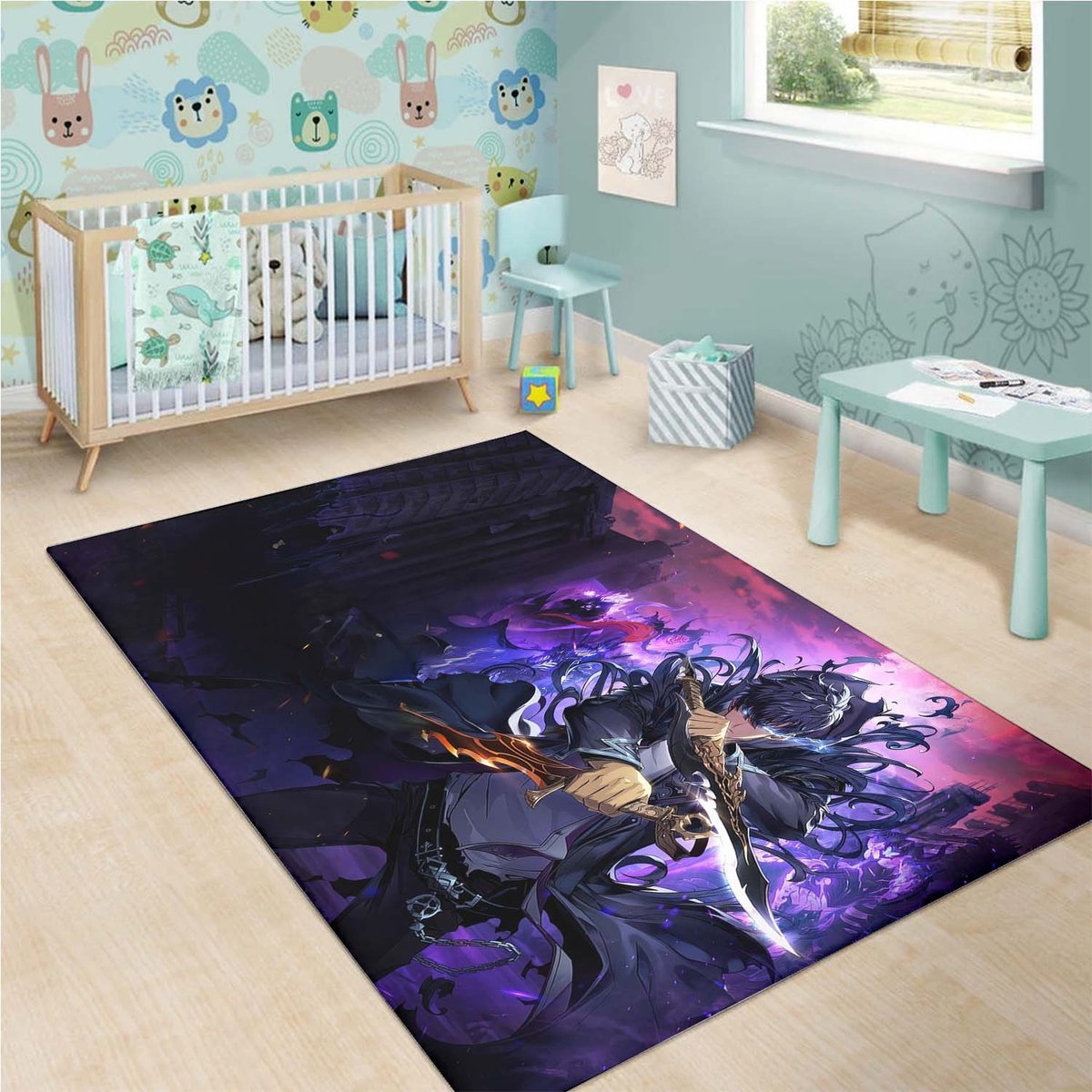 Solo Leveling Game Rug