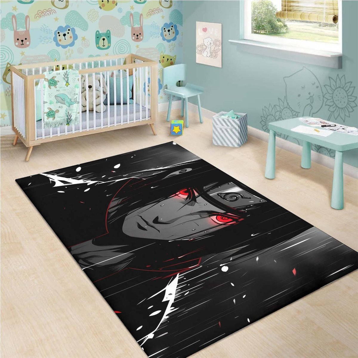 Itachi Uchiha Dark Rug