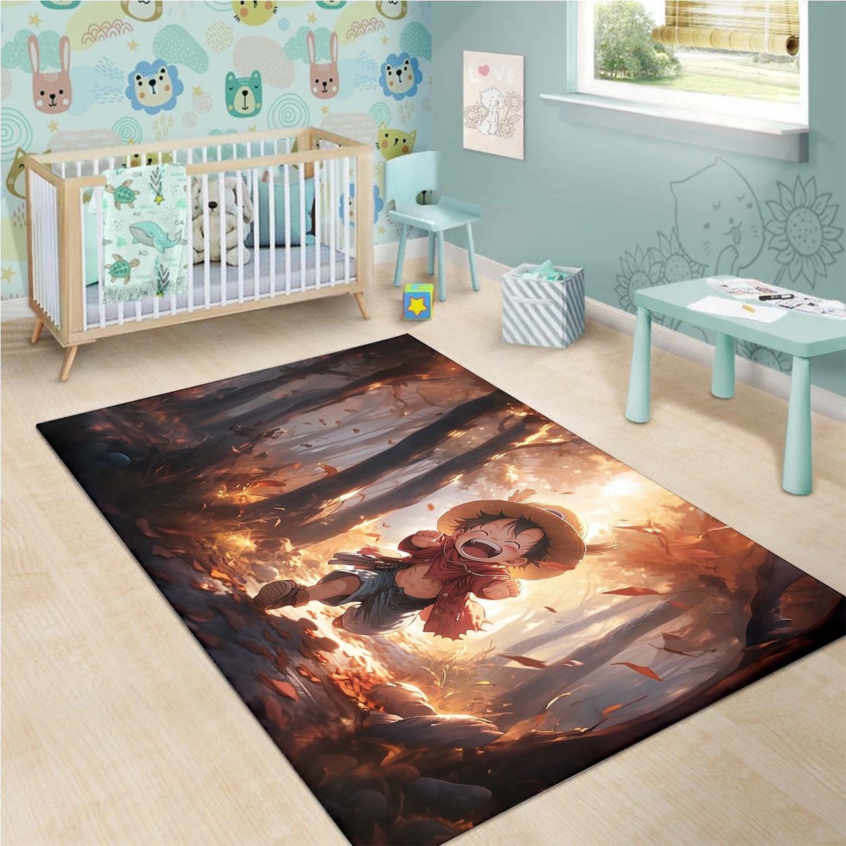 Chibi Luffy One Rug