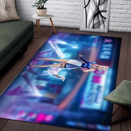 Ahri Kda K Pop Neon Rug 2