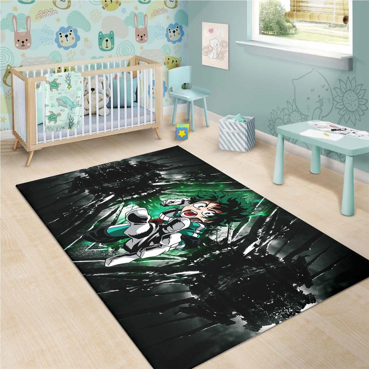 Izuku Midoriya Dark Rug