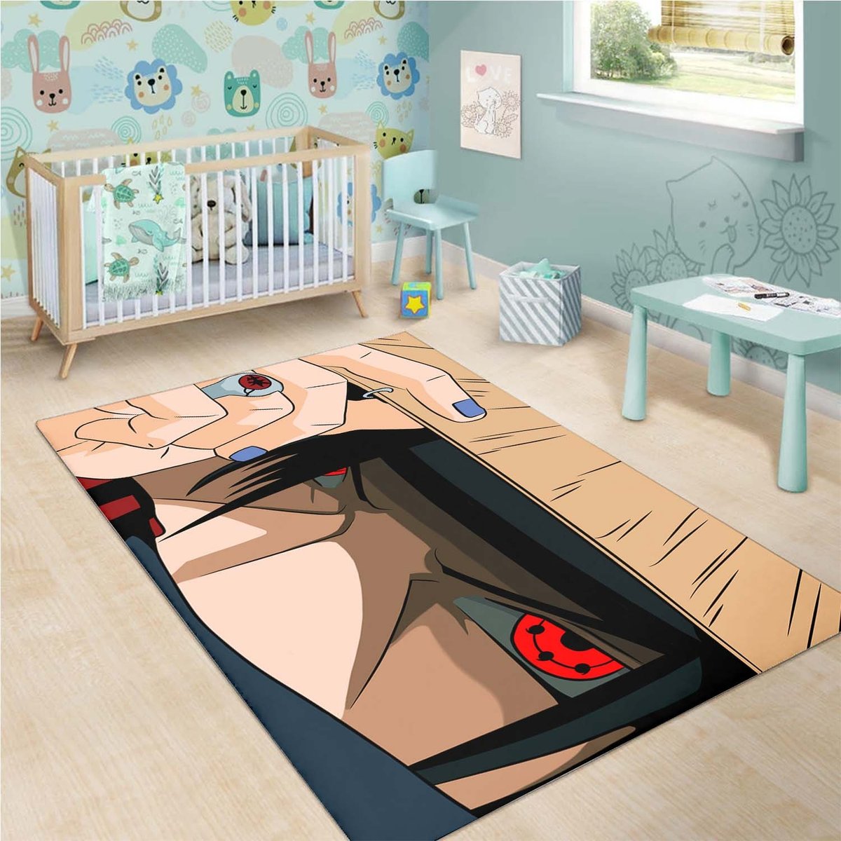Itachi Uchiha Sharingan Rug
